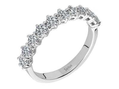 Sparkling lab diamond half-carat ring in 14 karat white gold