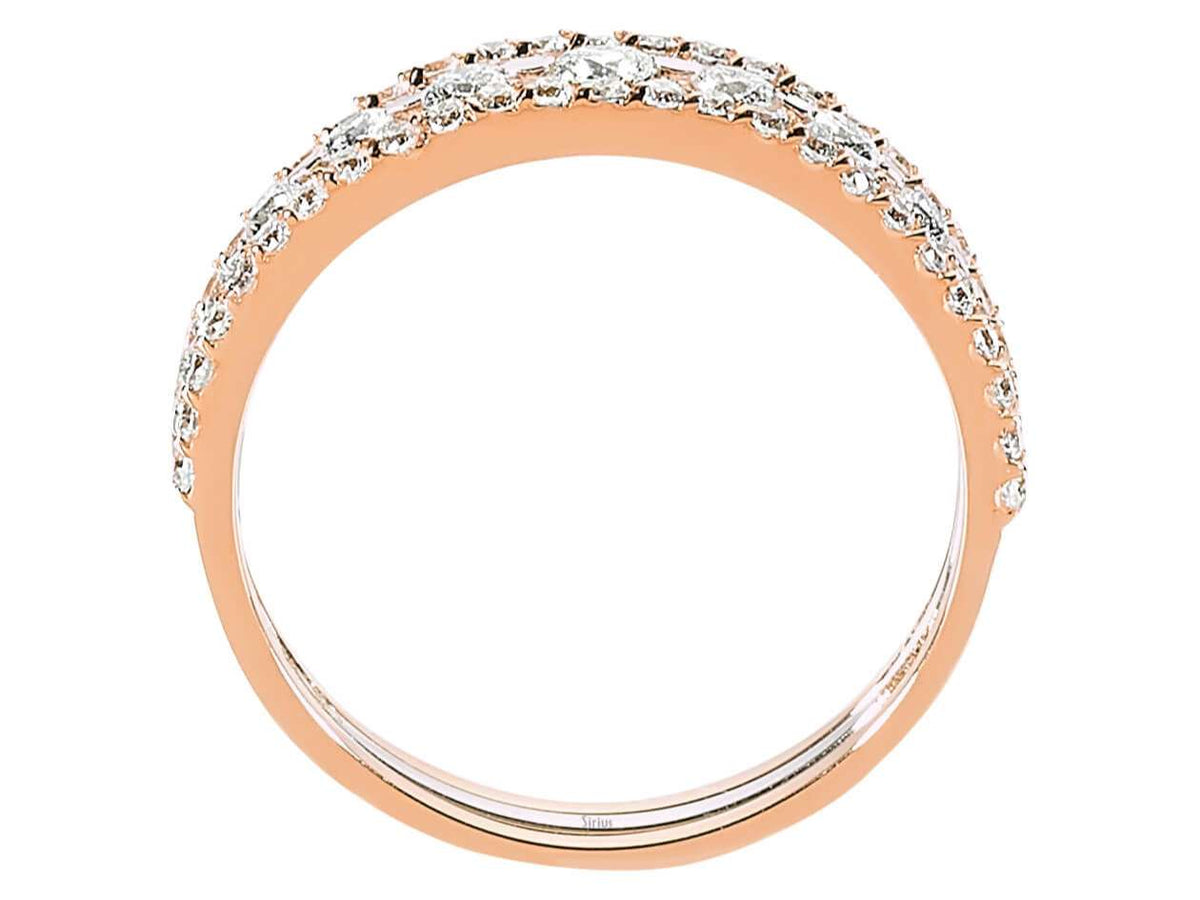 61 Yuvarlak Pırlantalı Lüks 14K Rose Altın Yüzük | 0,80 ct Pırlanta - Rosy Lab Diamonds'tan kaliteli Mücevher