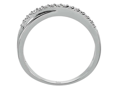 Feiner Diamantring mit 0,15 ct in 14K Weißgold