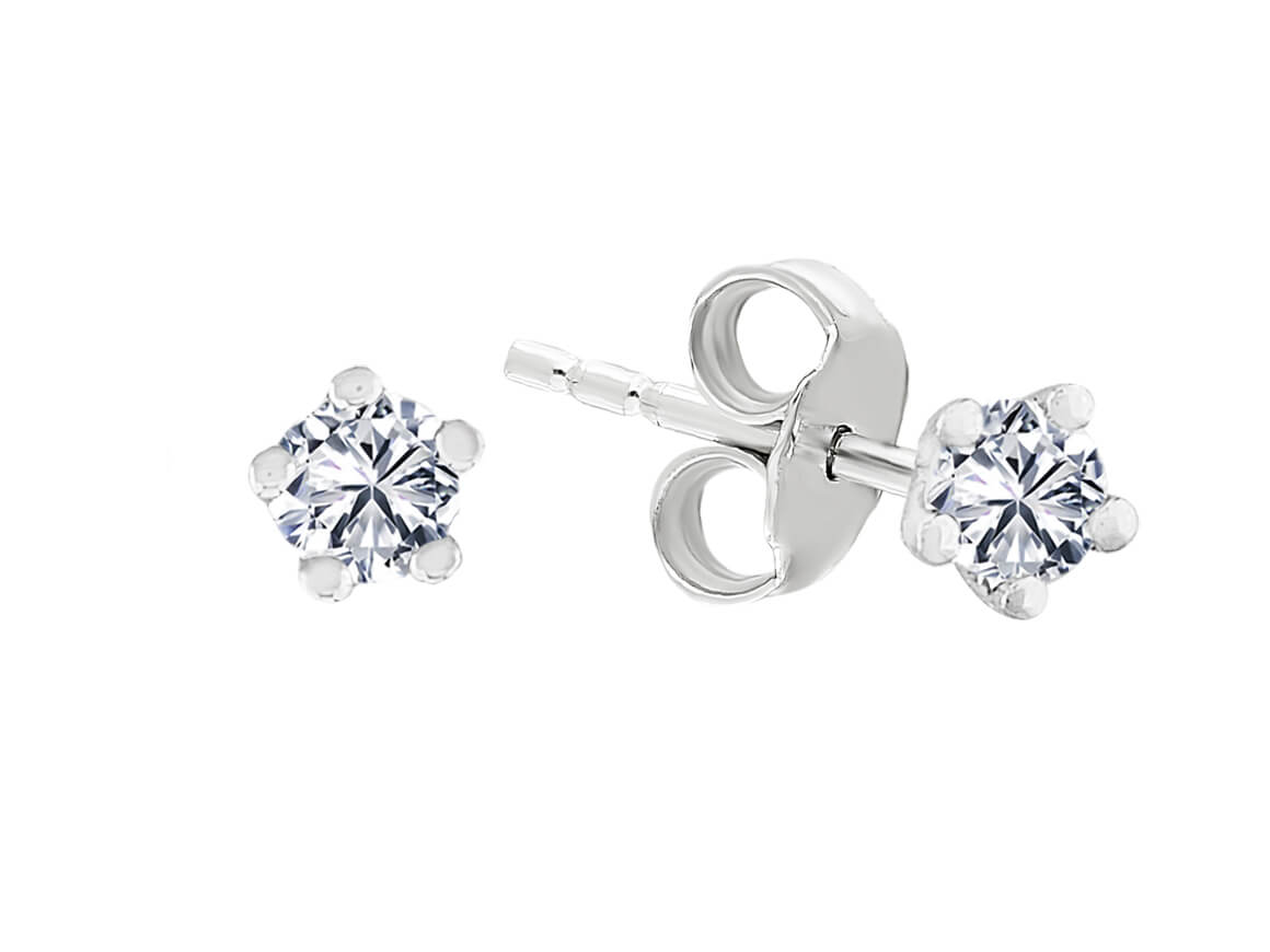 585 Beyaz Altın’dan tektaş pırlanta küpe – 0,30 ct | 06E0008 - Rosy Lab Diamonds’tan yüksek kaliteli Mücevher