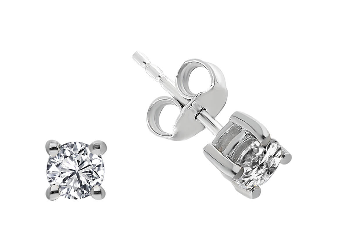 Boucles d’oreilles solitaires avec diamants – or 14 carats, 0,34 ct – Bijoux haut de gamme de Rosy Lab Diamonds
