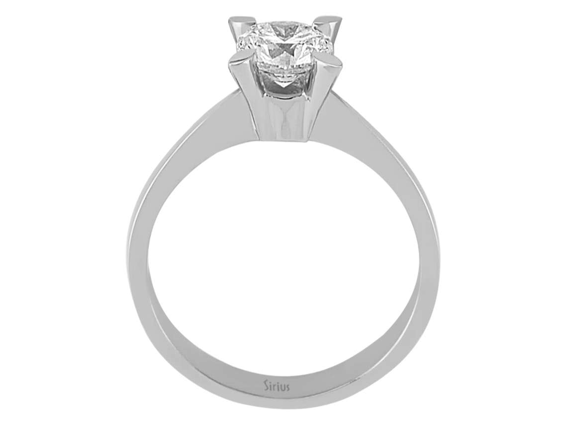 Klassischer Solitärring mit einem laborgezüchteten Diamanten - 14 Karat Gold - hochwertiger Schmuck von Rosy Lab Diamonds