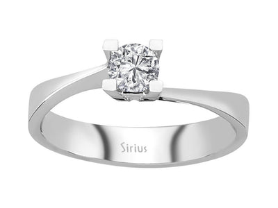 Klassischer Solitär-Diamantring mit einem laborgezüchteten Diamanten