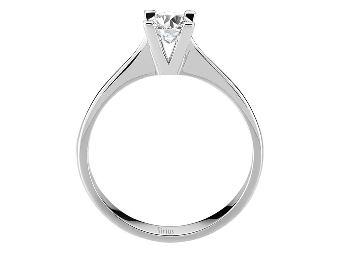 0,50 ct Yuvarlak Pırlantalı Zamansız Soliter Nişan Yüzüğü | 14 Ayar Altın - Rosy Lab Diamonds’tan yüksek kaliteli Mücevher