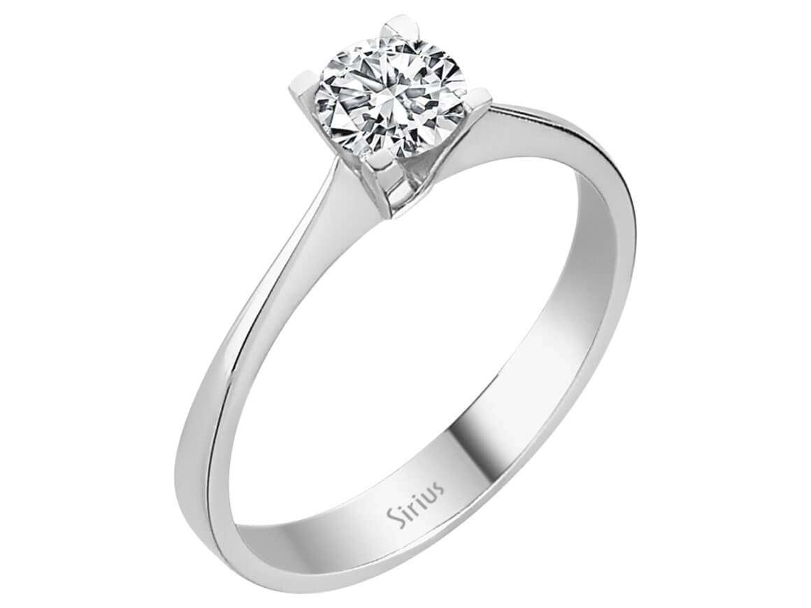 0,50 ct Yuvarlak Pırlantalı Zamansız Soliter Nişan Yüzüğü | 14 Ayar Altın - Rosy Lab Diamonds’tan yüksek kaliteli Mücevher