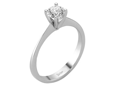 Zeitloser 14K Gold Solitär Verlobungsring mit 0,52 ct Runddiamant