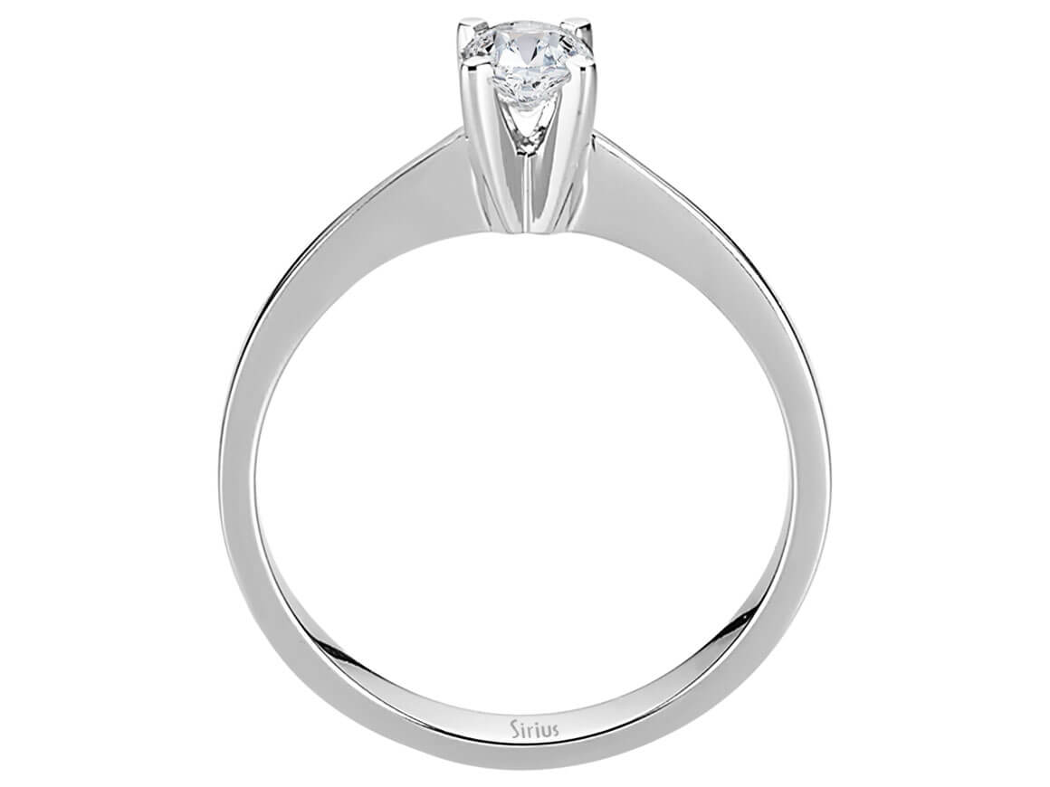 Ring mit Diamant & Labordiamanten in 14K Weißgold | Rosy – hochwertiger Schmuck von Rosy Lab Diamonds