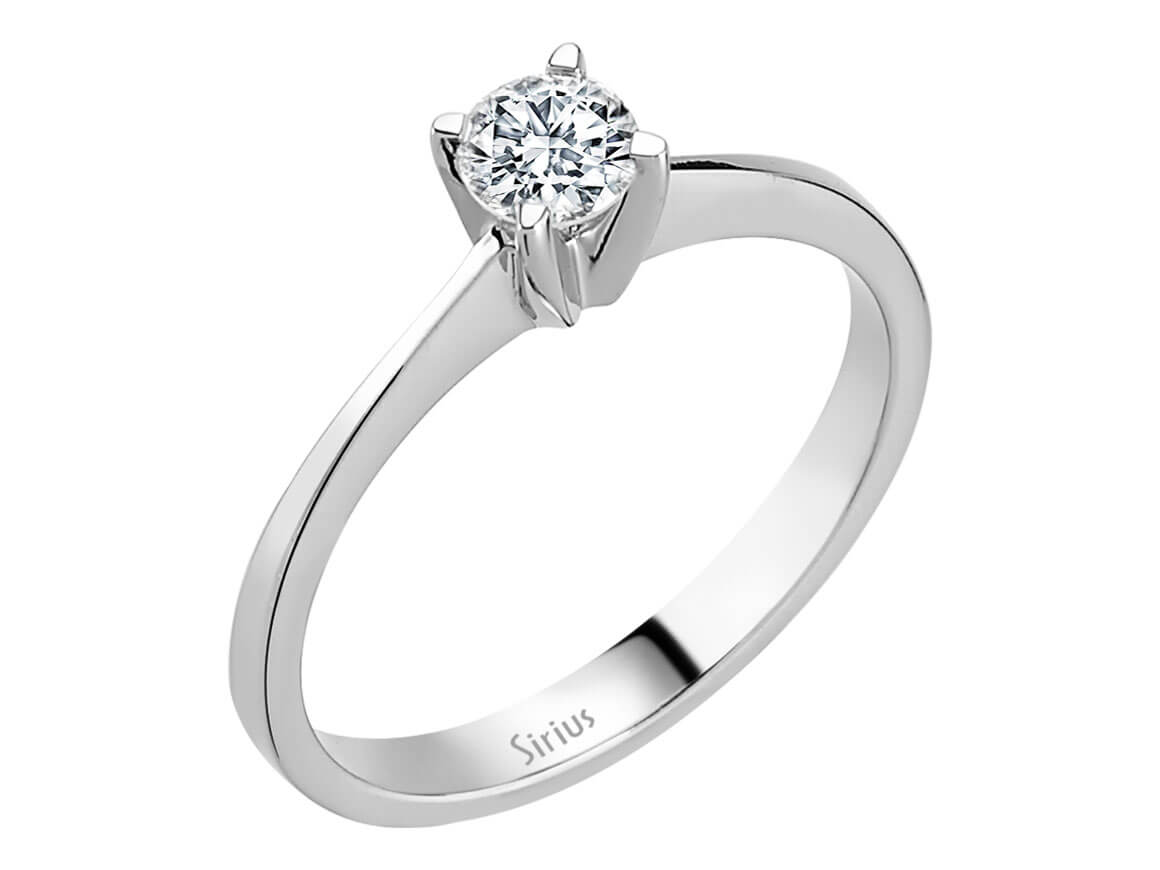 Ring mit Diamant & Labordiamanten in 14K Weißgold | Rosy – hochwertiger Schmuck von Rosy Lab Diamonds