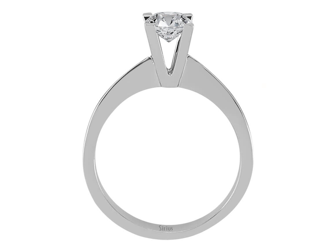 Verlobungsring mit 0,54 ct Labordiamant in 14K Weißgold