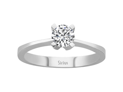 Solitärring mit 0,53 ct Labordiamant aus 14K Weißgold