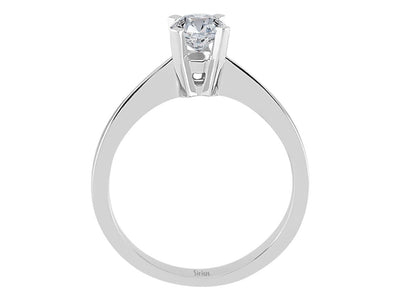 Solitärring mit 0,53 ct Labordiamant aus 14K Weißgold