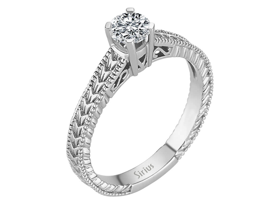 Zeitloser Weißgold-Diamantring mit laborgezüchtetem Solitär - 18K, 0,39 Karat - hochwertiger Schmuck von Rosy Lab Diamonds
