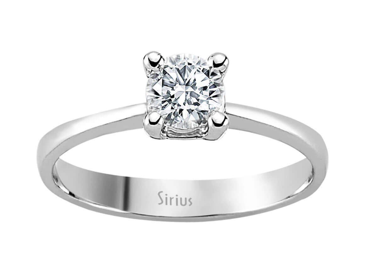 Zeitloser Solitärring mit 0,53 ct Labor-Diamant in 14K Weißgold - hochwertiger Schmuck von Rosy Lab Diamonds
