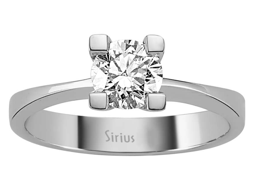 Classic Solitaire Ring with a 0.72 ct Lab-Grown Diamond in 14K White Gold – High-Quality Jewelry from Rosy Lab Diamonds