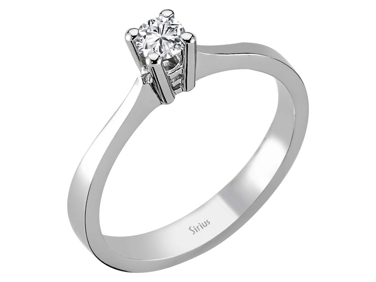 Weißgold-Ring mit 1 + 18 laborgezüchteten Diamanten - 0,20 + 3,37 Karat, 18K Weißgold - hochwertiger Schmuck von Rosy Lab Diamonds