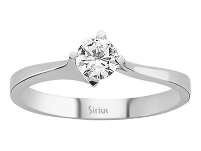Klassischer Solitär-Diamantring – 0,32 Karat – 14K Weißgold – Modell 15R0063