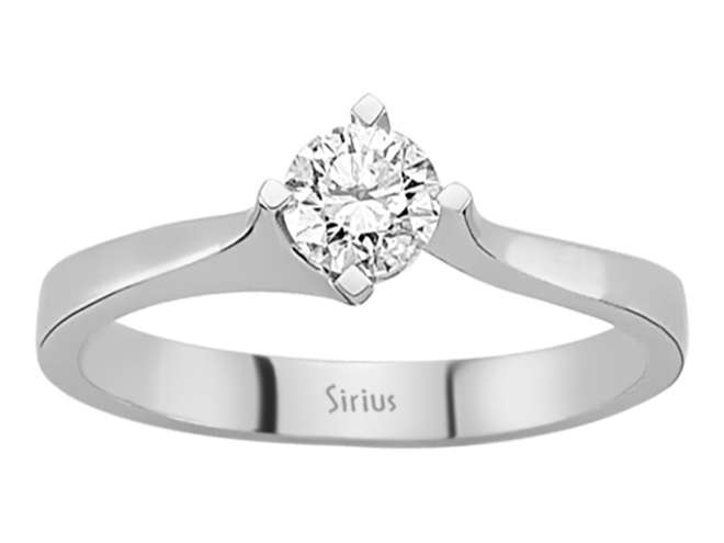 Zeitloser Solitär-Diamantring – 0,41 Karat – 14K Weißgold – Modell 15R0064