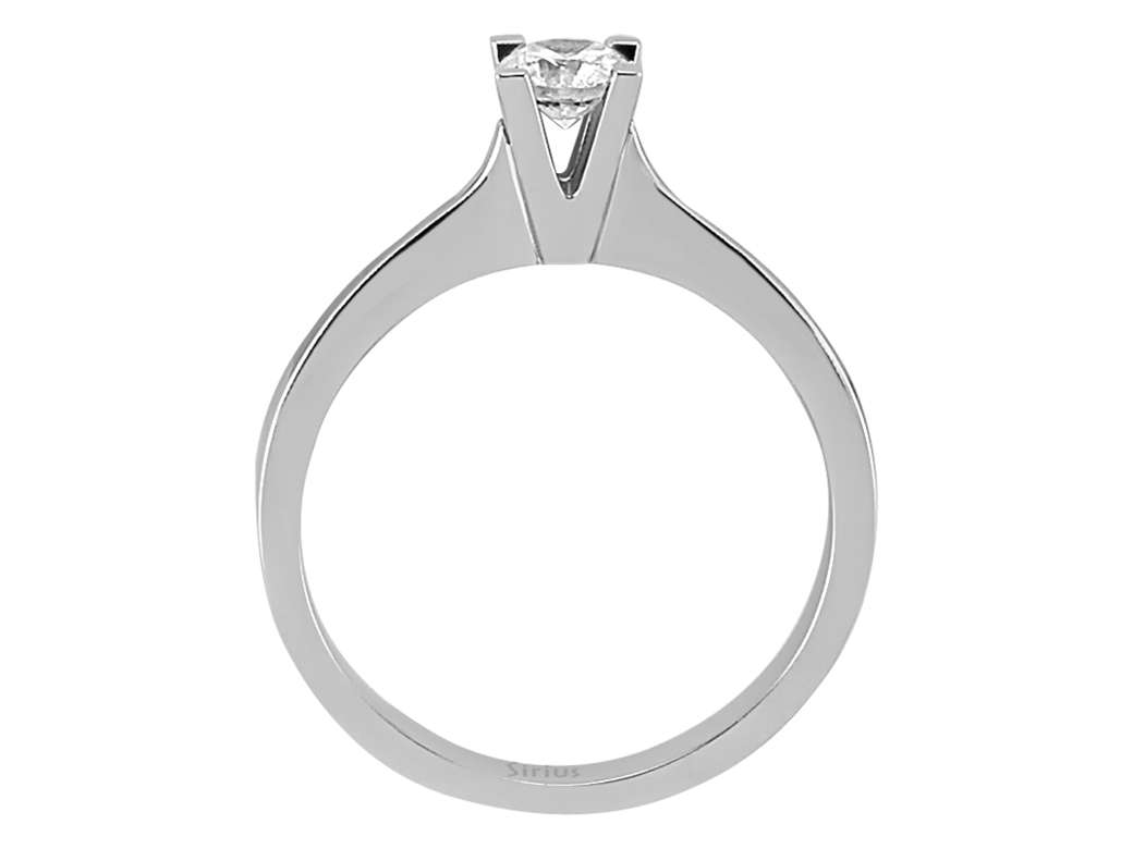 Zarter Solitärring mit 0,30 ct Diamant aus 14K Weißgold – Modell 15R0065