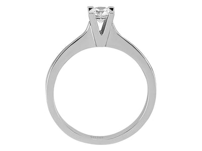 Zarter Solitärring mit 0,30 ct Diamant aus 14K Weißgold – Modell 15R0065