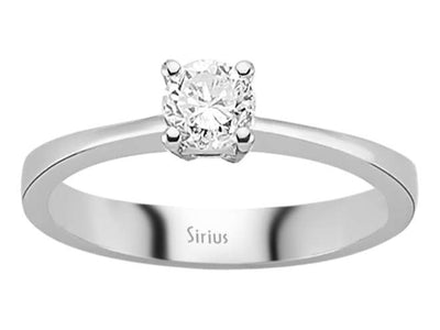 Eleganter Solitär-Diamantring – 0,43 Karat – 14K Weißgold – Modell 15R0070