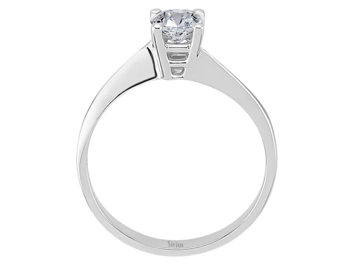 Klassischer Solitär-Diamantring – 0,48 Karat – 14K Weißgold – Modell 15R0072