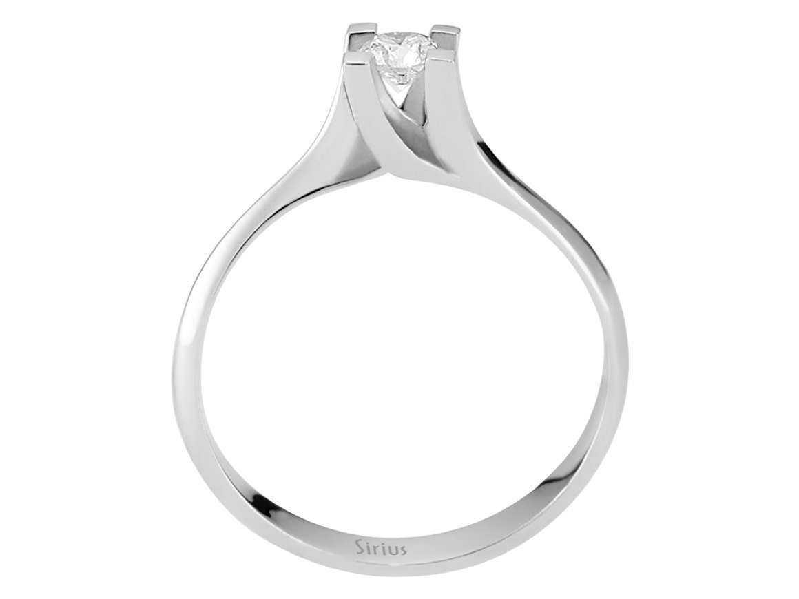Solitär Verlobungsring 0,20 ct – Diamant in 14K Weißgold – hochwertiger Schmuck von Rosy Lab Diamonds
