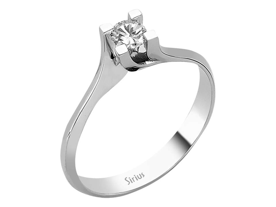 Solitär Verlobungsring 0,20 ct – Diamant in 14K Weißgold – hochwertiger Schmuck von Rosy Lab Diamonds