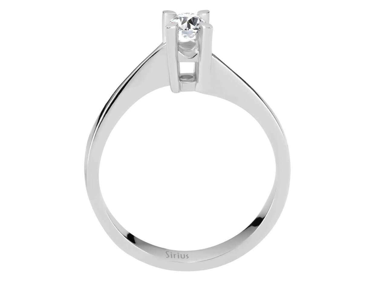 Feiner Solitärring mit 0,19 ct Diamant – 14K Weißgold