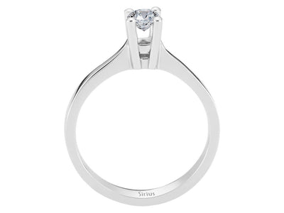 Eleganter Solitärring mit 0,31 ct Diamant – 18K Weißgold