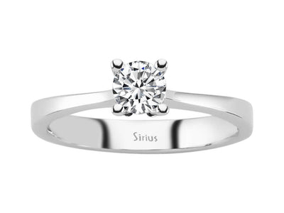 Solitärring mit 0,39 ct Labordiamant in 14K Weißgold – Schlichte Raffinesse