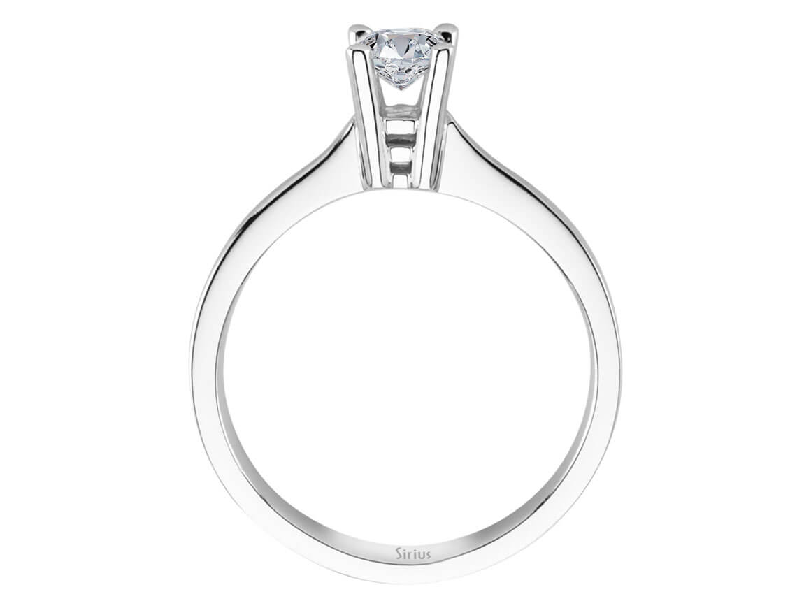 Solitärring mit 0,39 ct Labordiamant - 14K Weißgold | Klassisch & Elegant - hochwertiger Schmuck von Rosy Lab Diamonds