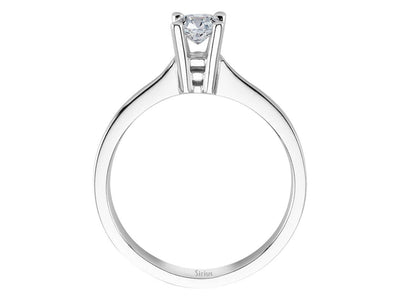 Solitärring mit 0,39 ct Labordiamant in 14K Weißgold – Schlichte Raffinesse