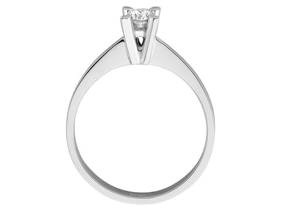Solitärring mit 0,20 Karat Brillant – 14K Weißgold