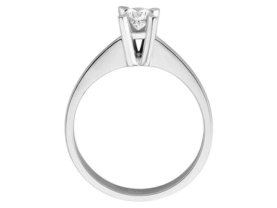 Solitärring mit 0,30 Karat Brillant – 14K Weißgold