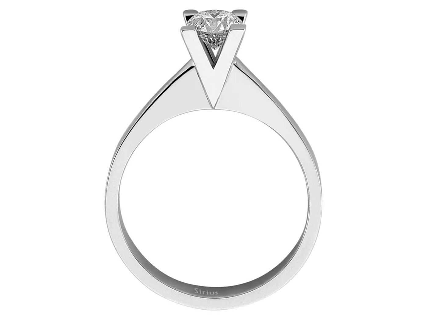 Solitärring mit 0,55 Karat Brillant – 14K Weißgold
