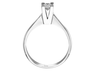 Solitär-Ring mit laborgezüchtetem Diamanten – 0,31 Karat in 14K Weißgold