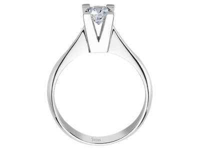 Solitär-Ring mit laborgezüchtetem Diamanten – 0,60 Karat in 14K Weißgold