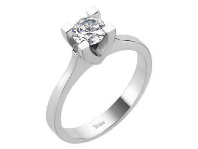 Solitärring mit laborgezüchtetem Diamanten – 0,65 Karat in 14K Weißgold