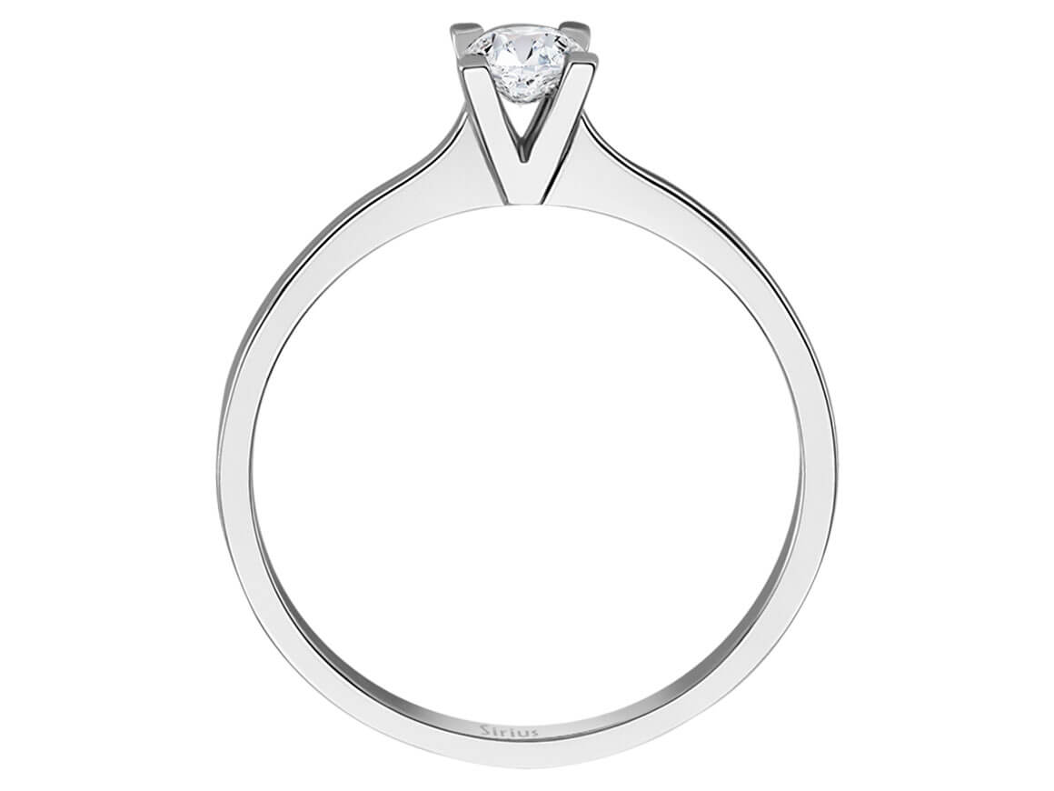 Eleganter Solitärring mit 0,25 ct Labordiamant in Weißgold