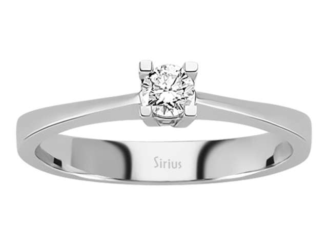 Solitärring mit 0,16 ct labordiamant - 14K Gold | Modell 17R0162 - hochwertiger Schmuck von Rosy Lab Diamonds