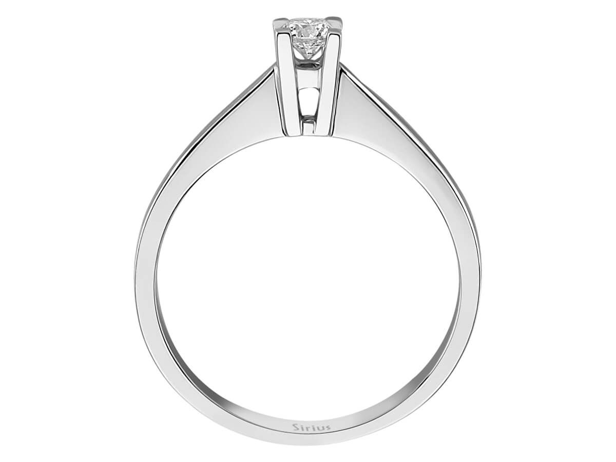 Solitärring mit 0,16 ct labordiamant - 14K Gold | Modell 17R0162 - hochwertiger Schmuck von Rosy Lab Diamonds