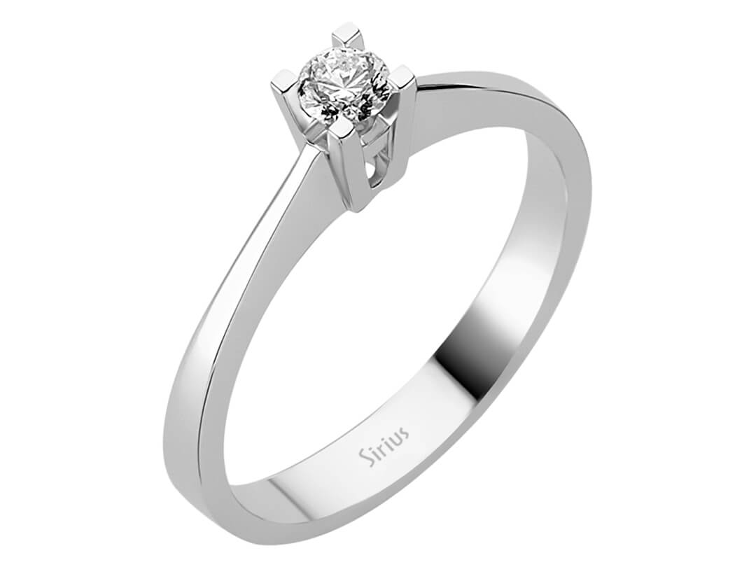 Solitärring mit 0,16 ct labordiamant - 14K Gold | Modell 17R0162 - hochwertiger Schmuck von Rosy Lab Diamonds