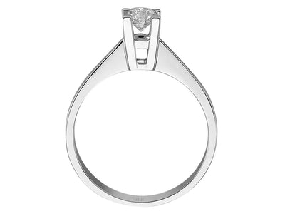 Zeitloser Solitärring mit Labor-Diamant – 0,35 ct in 14K Weißgold