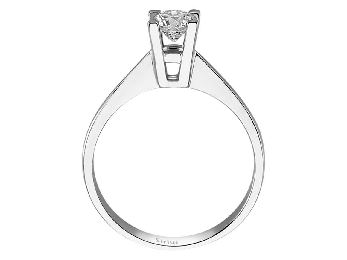 Solitaire Ring with 0.52 ct Diamond | 14K White Gold - high-quality Jewelry from Rosy Lab Diamonds