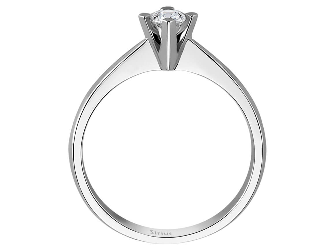 14K Beyaz Altın içinde 0,21 ct laboratuvar pırlantalı Tektaş Yüzük - Zarif Şıklık - Rosy Lab Diamonds’tan kaliteli Mücevher