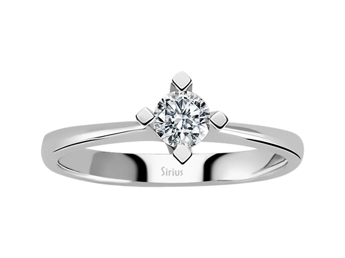 Eleganter Solitärring mit Labor-Diamant – 0,28 ct in Weißgold