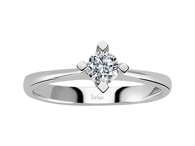 Eleganter Solitärring mit Labor-Diamant – 0,28 ct in Weißgold