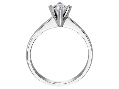 Eleganter Solitärring mit Labor-Diamant – 0,28 ct in Weißgold
