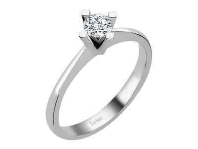 Eleganter Solitärring mit Labor-Diamant – 0,28 ct in Weißgold