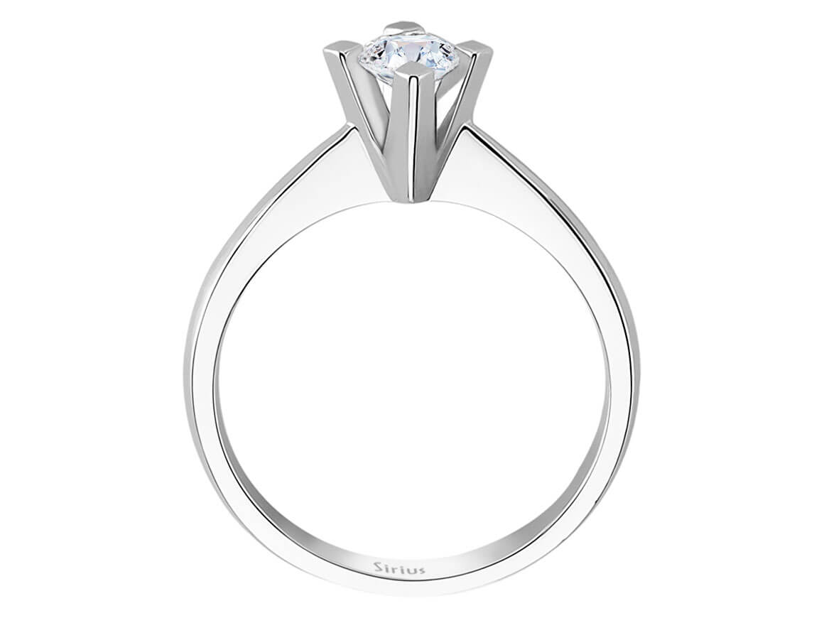 Solitärring mit Labor-Diamant im klassischen Krappenstil – 0,34 ct